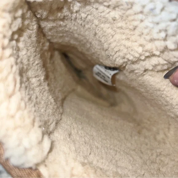 UGG Fur Sunburst Boots in Brown & Cream - Picture 5 of 9